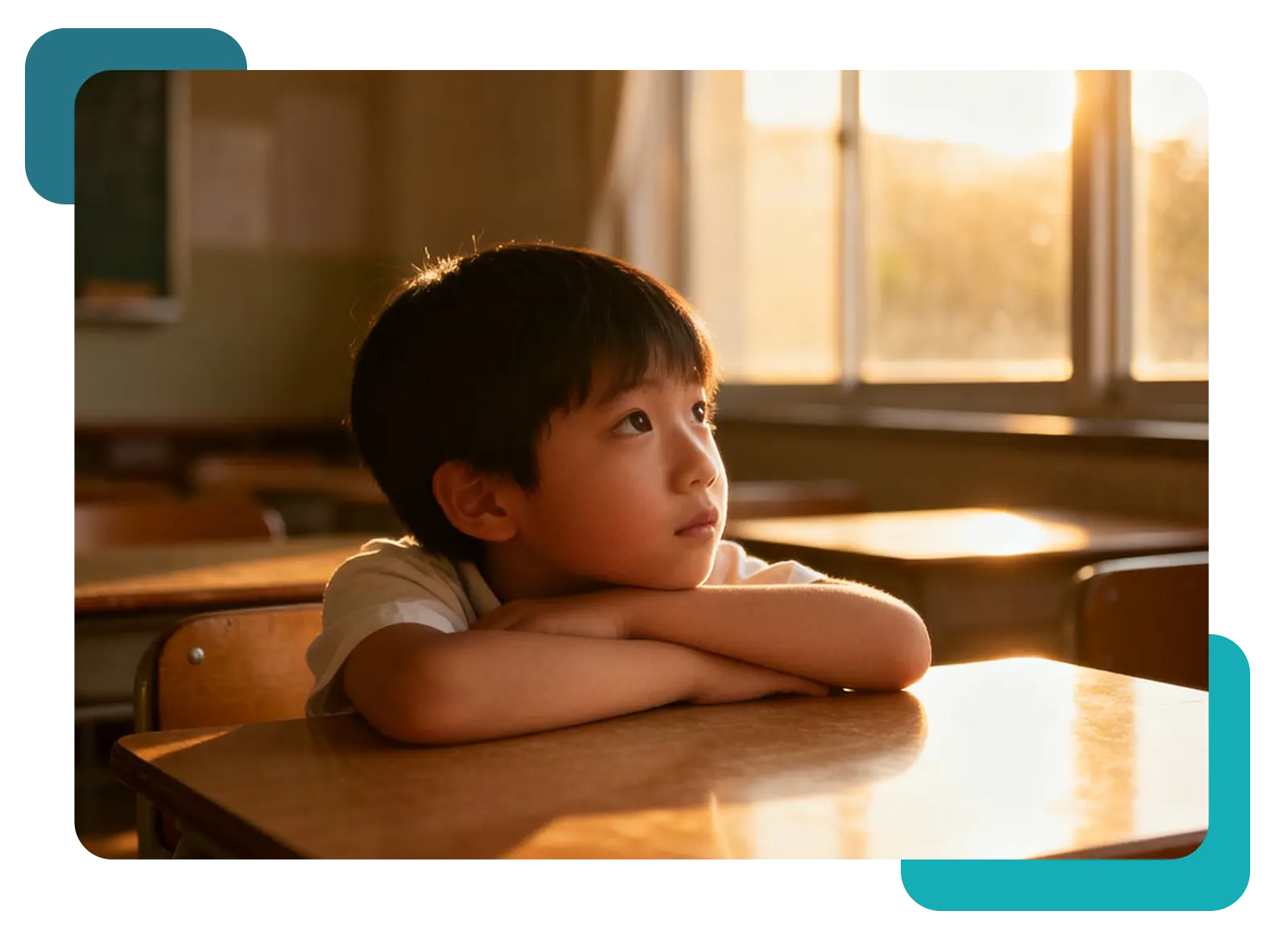 Child bored at School