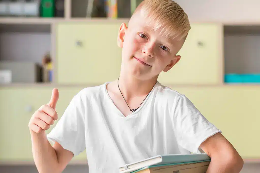 Child regains self-confidence