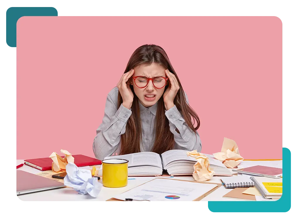 stessed student